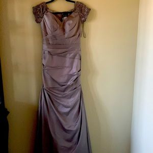 La femme cork tail evening long dress